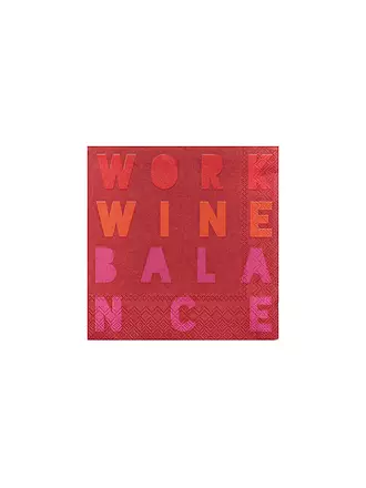 RAEDER | Cocktail Servietten 25x25cm WORK WINE BALANCE | 